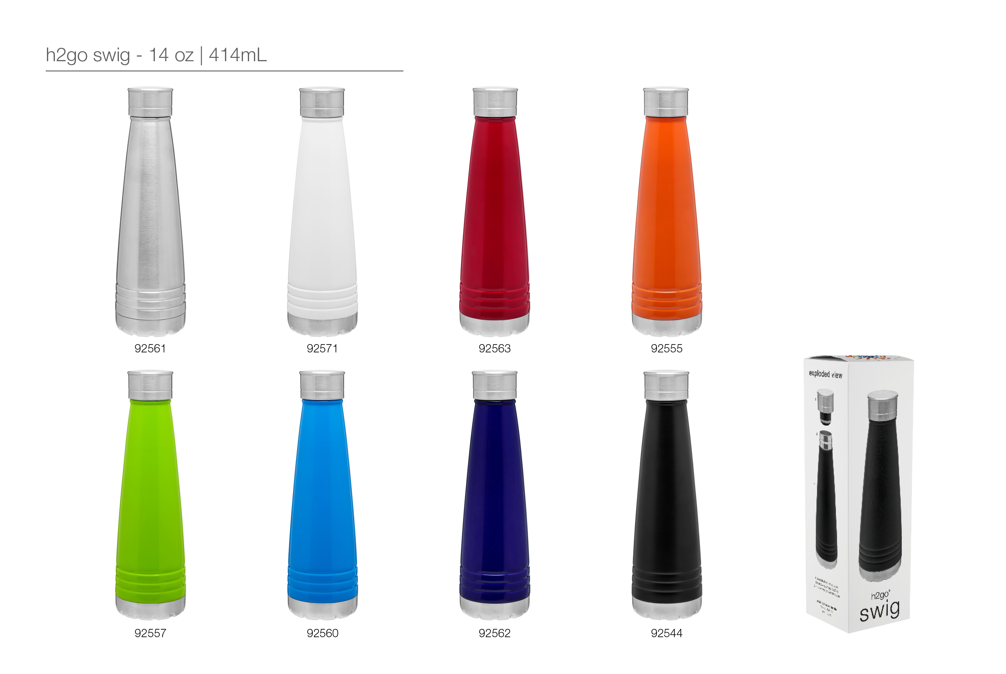 14 oz h2go swig insulated bottle Bulletin Bottle