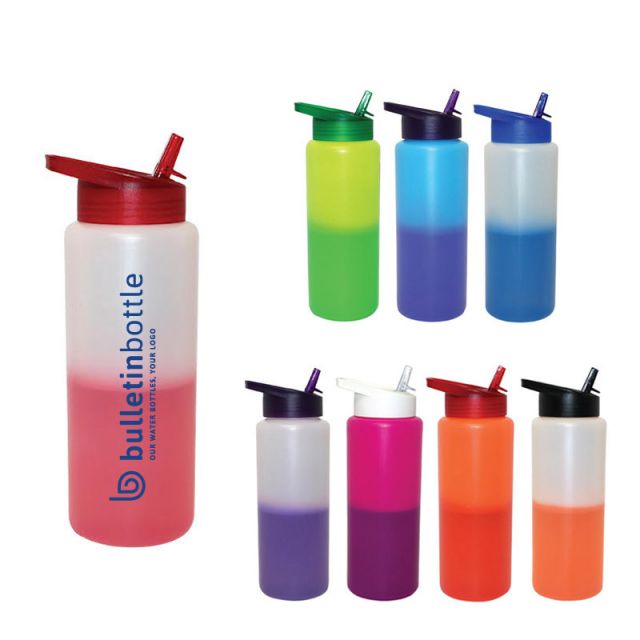 Color Changing Water Bottle: Add a cold drink and the bottle changes color!