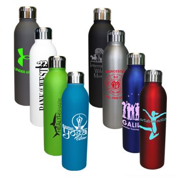 Deluxe Rubberized Insulated Water Bottle