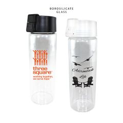 Glass Bottle with Push Button Lid Glass Bottle with Push Button Lid