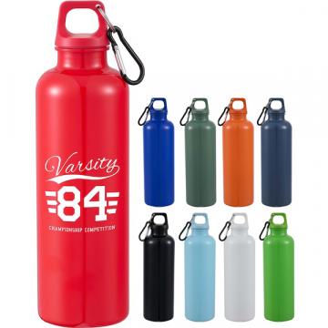Recycled Bottle with Carabiner Clip