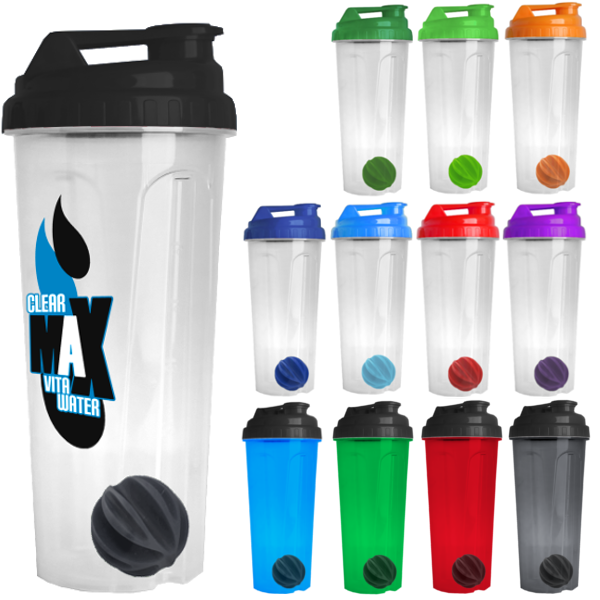 Promotional 24 Oz Shaker Bottles with Mixing Ball