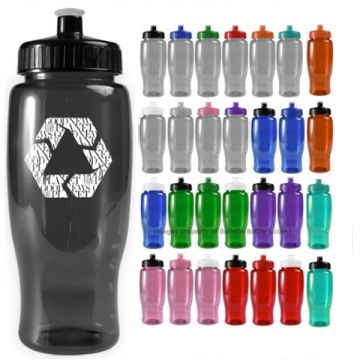 Translucent Sport Bottle with Push-Pull Spout